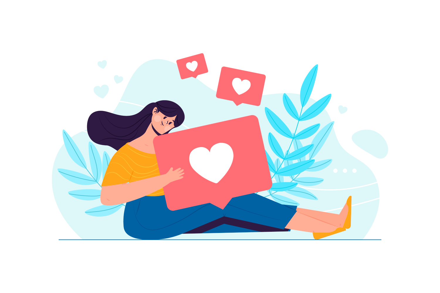 Curtidas em redes sociais