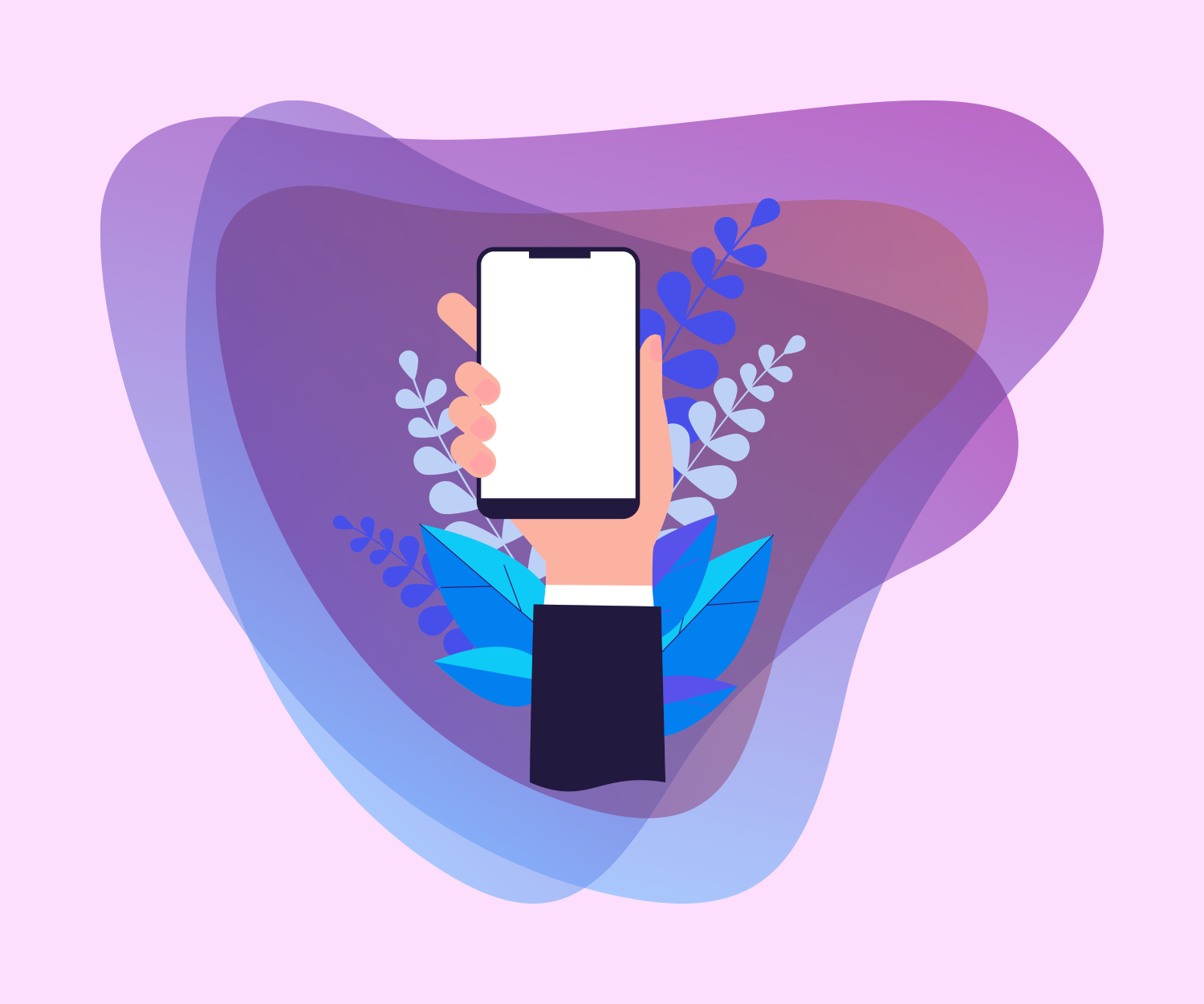 Cliente foi as compras com um clique